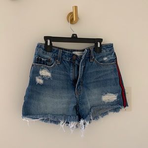 Ripped Jean Shorts